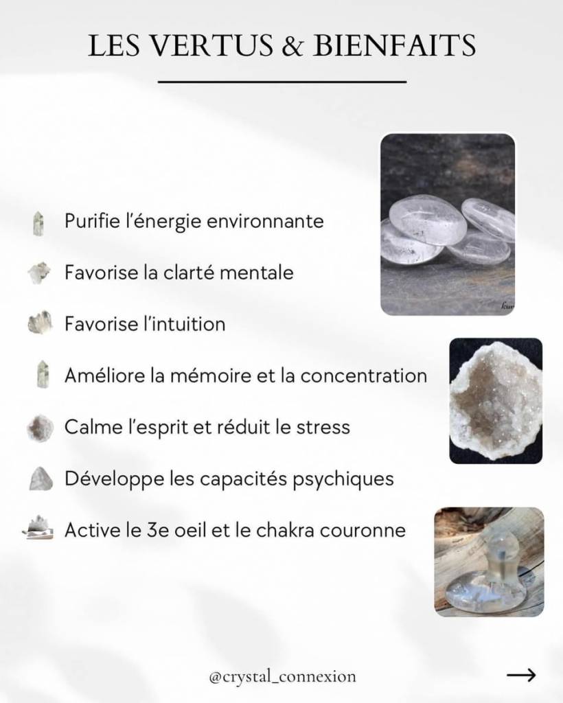Vertus et Bienfaits du Cristal de Roche