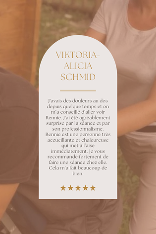 Rennie Richter Massage assis du dos Ama avis client