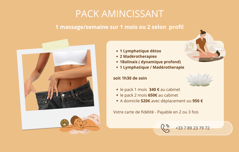 Pack amincissant massage Nice